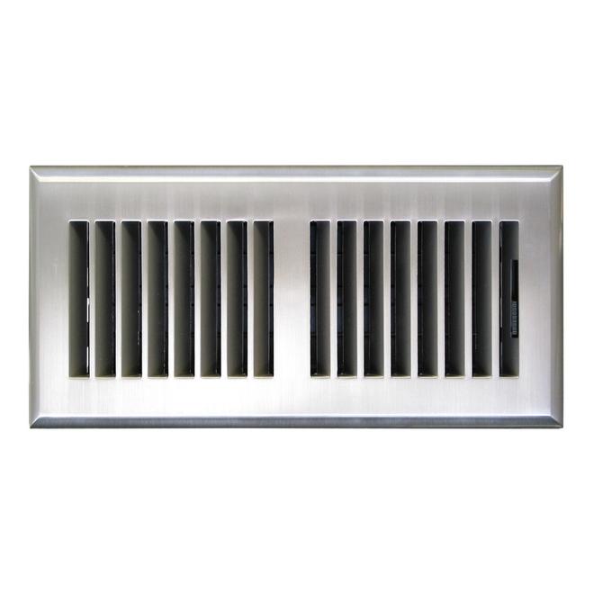 Grille d'aération de Accord ventilation 4x10, ABS,  Nickel satiné