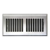 Accord Ventilation 4x10 ABS Satin Nickel Louvered