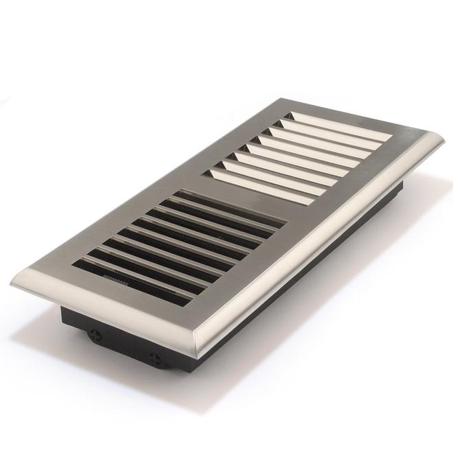 Grille d'aération de Accord ventilation 4x10, ABS,  Nickel satiné