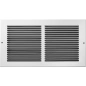 Grille d'aération de Accord ventilation 7,75 po x 7,75 po, blanche