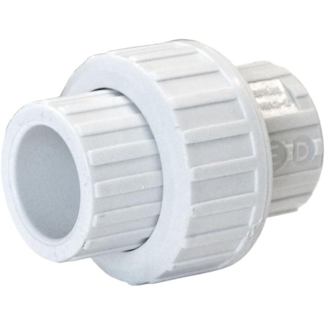 Raccord union en PVC de série 40 AMERICAN VALVE 1/2 po de diamètre RONA