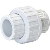 Raccord union en PVC de série 40 AMERICAN VALVE 1/2 po de diamètre