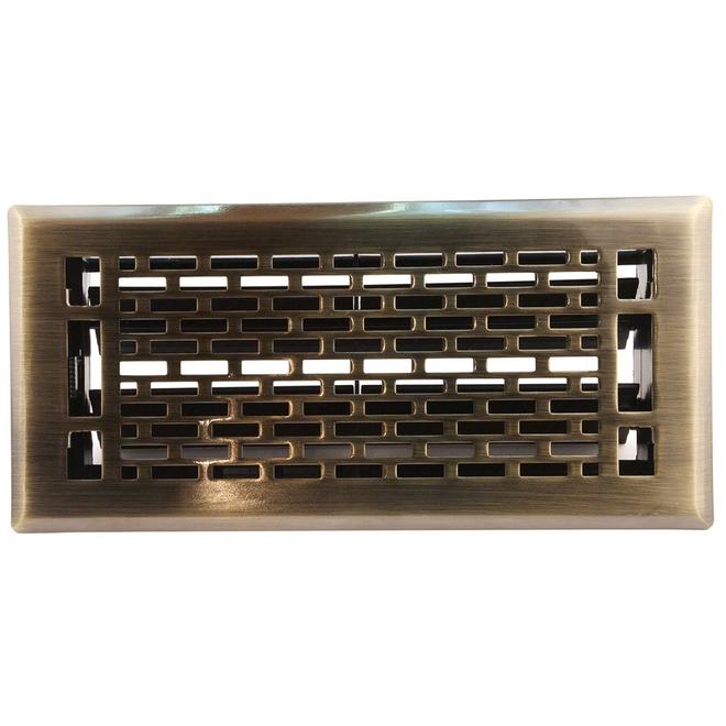 Accord Select Manhattan 4 x 10-in Antique Brass Vent Floor Register