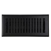 Accord Select 4 x 10-in Black Brooklyn Floor Register