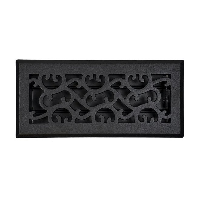 Accord Select 3 X 10 In Black Cast Iron Charleston Floor Register   32105334 L 