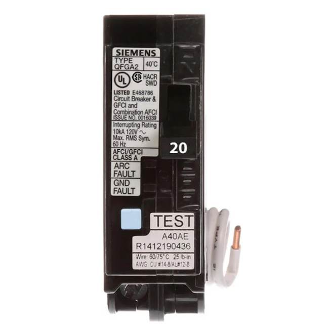 Siemens 20 A 1-Pole Breaker