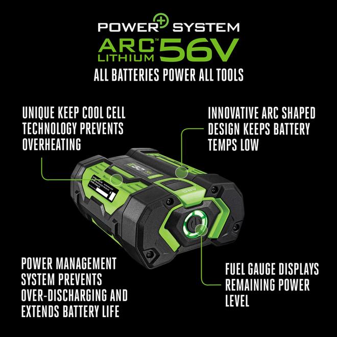 EGO POWER+ 56-Volt 2.5 Ah Rechargeable Li-ion Cordless Equipment Battery (Battery Only)