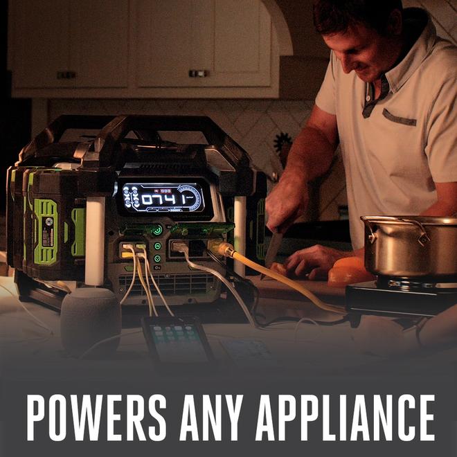 EGO POWER+ Nexus Power Station 3000 W 3 x 120 V A/C outlets and 4 USB ports (Tool Only)