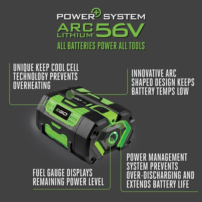 EGO POWER+ 56-Volt 7.5 Ah Rechargeable Lithium Ion Cordless Power Equipment Battery (Battery Only)