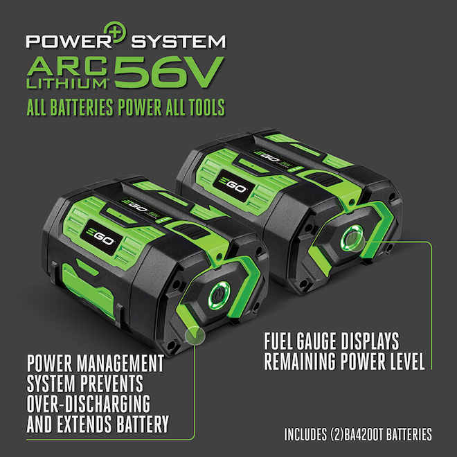 EGO POWER+ Nexus 3000 W 840 A Power Station 2 x G3 Batteries 56 V 7.5 AH Included