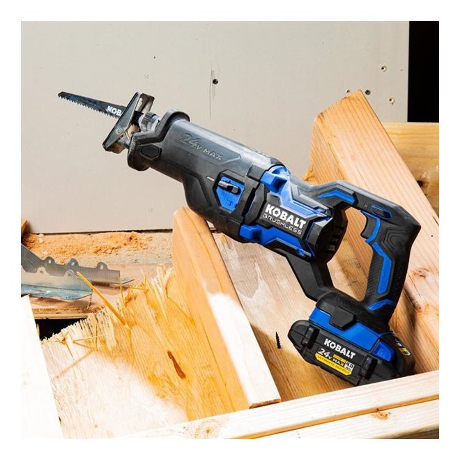 Kobalt 224-V Max XTR Variable Speed Reciprocating Saw Cordless Black  and Blue Bare Tool without Battery RONA