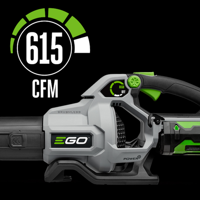 EGO POWER+  615 CFM 170 MPH Brushless Cordless Leaf Blower - Battery and Charger Included