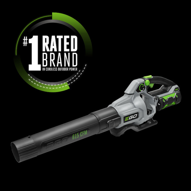 EGO POWER+  615 CFM 170 MPH Brushless Cordless Leaf Blower - Battery and Charger Included