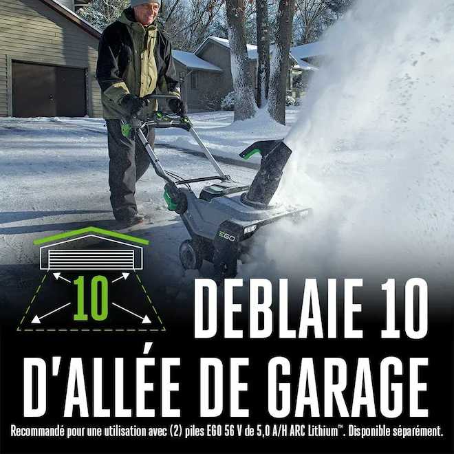 Souffleuse à neige électrique sans-fil 21 po EGO POWER+ lithium ion 56 V avec technologie Peak Power (outil seul)