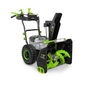 Ego Power+ 24-in Self-Propelled 2-Stage Snowblower - Includes (2) 10 Ah Batteries and (2) Rapid Chargers