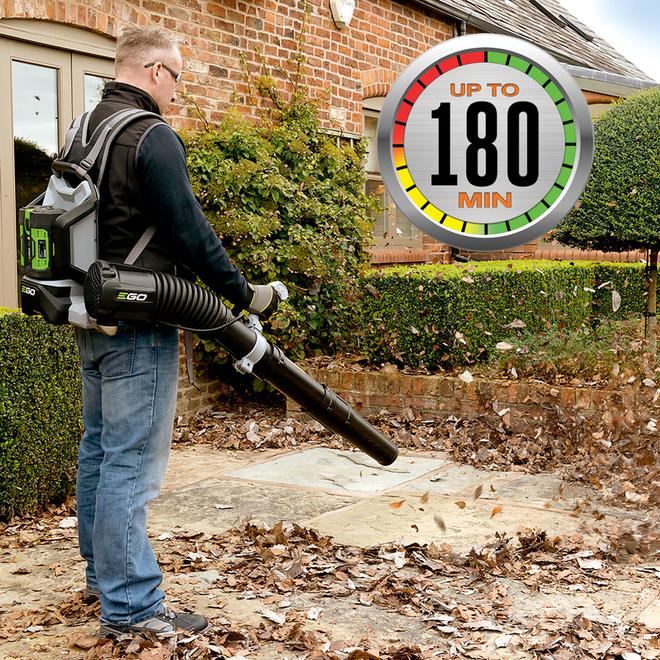 EGO POWER+ 600 CFM 145 MPH Brushless Backpack Blower - ARC Lithium Battery and Charger Included