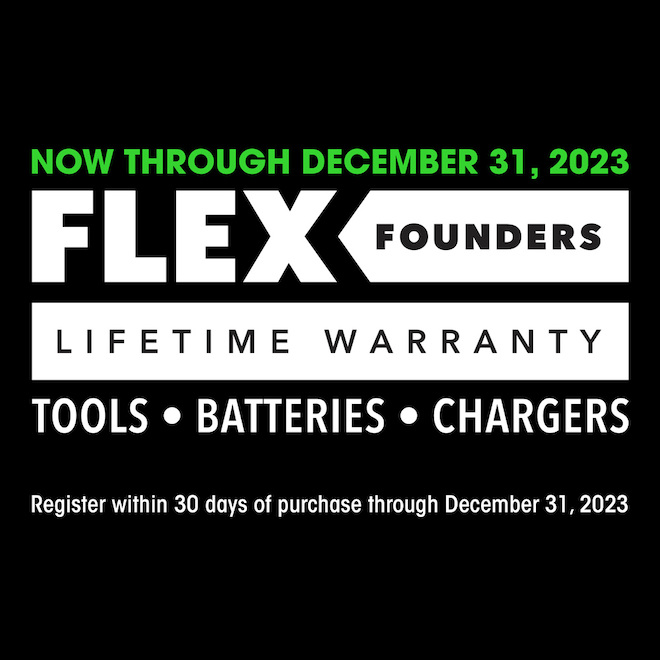 Flex 24 V 2.5 Ah Lithium Ion Battery - Therma Tech Technology - Grey, Black and Green