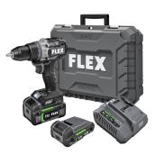 Flex Turbo 24-V VSR Cordless Drill - 1/2-in - Charger, Case and 2 Batteries Included