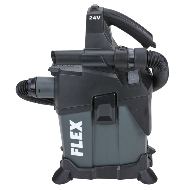Flex 24-V Wet/Dry Shop Vacuum - 1.6 US Gallons - Cordless - Bare Tool (battery not included)