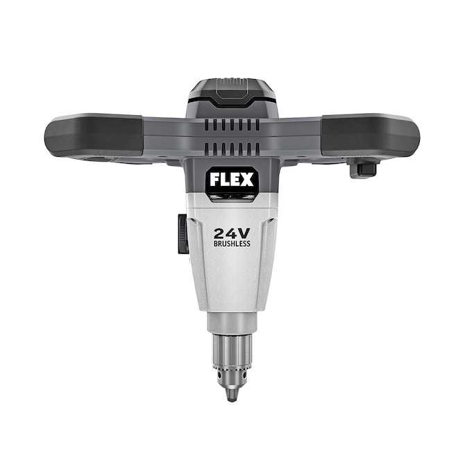Flex 24-V Cordless Mud Mixer - Brushless Motor - Black and Grey - Bare Tool (battery not included)