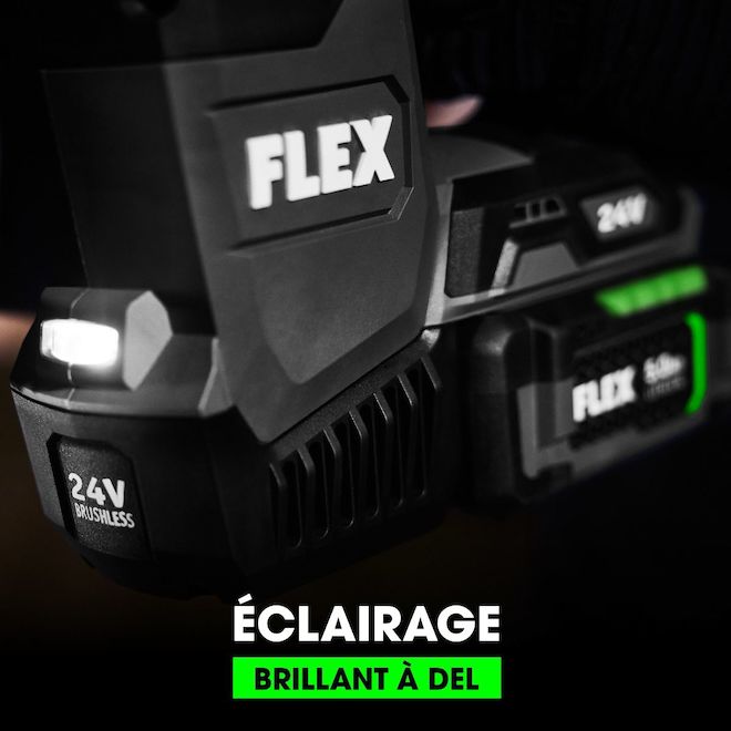 Marteau rotatif Flex 24 V, SDS-Plus, moteur sans balai, vitesse variable, sans fil, outil seul (sans batterie)