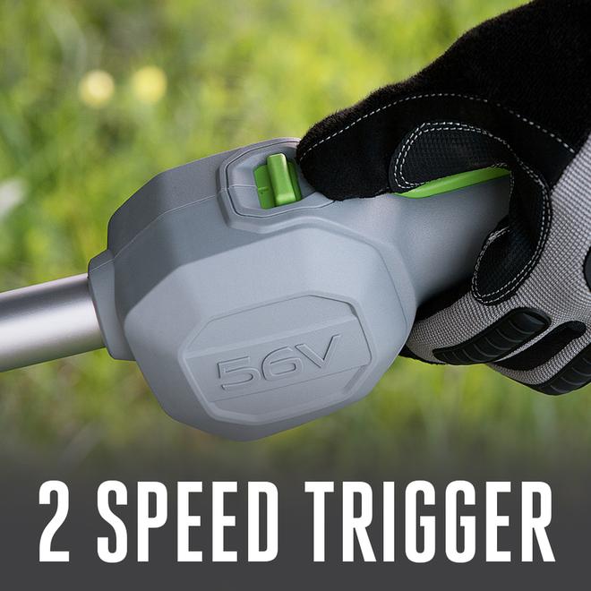 POWER+ Multi-Head System 56-Volt 15-in Split Cordless String Trimmer Battery and Charger Included