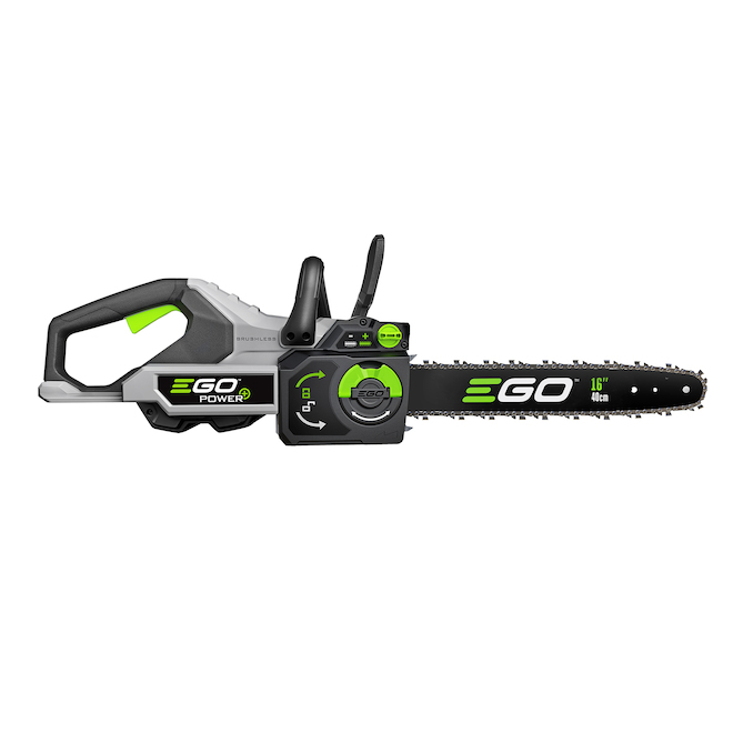 EGO POWER+ 16-in Cordless Brushless Chainsaw with 56 V 4.0 AH Battery and Charger Included