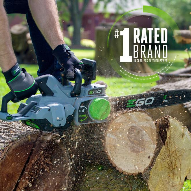 EGO POWER+ 18in Cordless Brushless Electric Chainsaw 2x 56V 5.0 AH