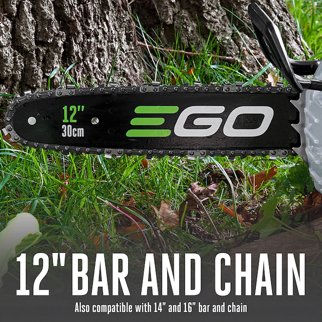 EGO POWER+ Commercial Collection Top-Handle 12-in Electric Cordless Chainsaw (Battery and Charger Included)