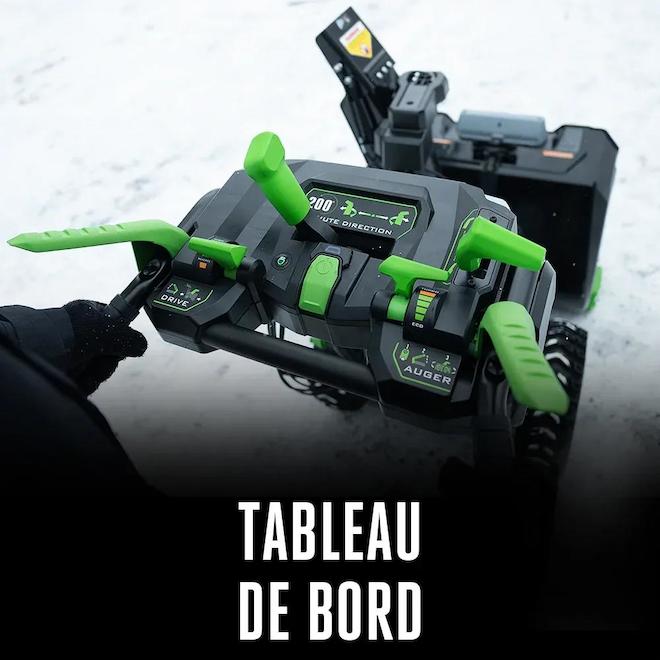 Soufleuse à neige 24 po EGO sans-fil 2 phases 4 x batteries ARC Lithium 56 V et lumières DEL