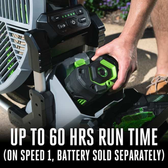 EGO POWER+ 18-in 5000 CFM Portable Misting Fan with 5 Air Flow Settings
