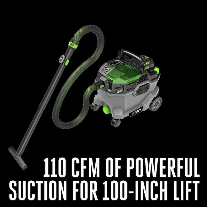 Ego Power 9-gal Wet/Dry Vacuum Portable and Cordless
