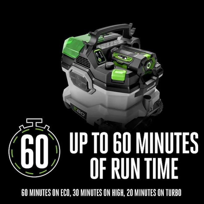 Ego Power 9-gal Wet/Dry Vacuum Portable and Cordless