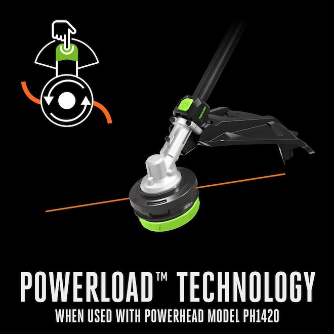 POWER+ String Trimmer Attachment 16-in in Carbon Fiber with POWERLOAD