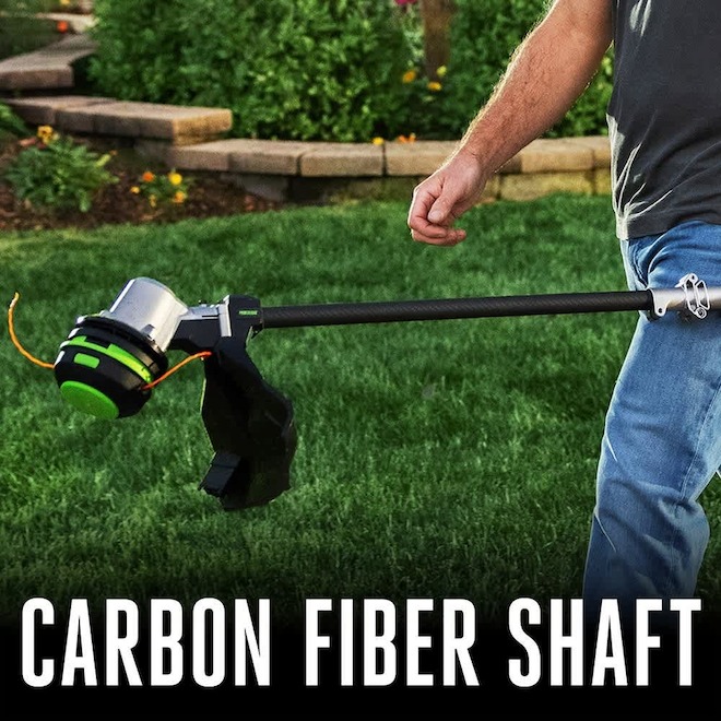 EGO POWER+ Cordless String Trimmer 16-in POWERLOAD with Telescopic Carbon Fiber Shaft