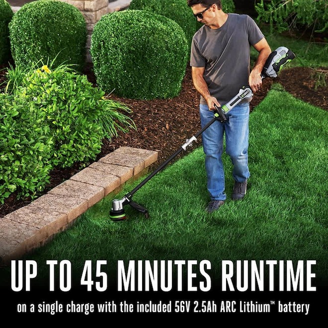 EGO POWER+ Cordless String Trimmer 16-in POWERLOAD with Telescopic Carbon Fiber Shaft