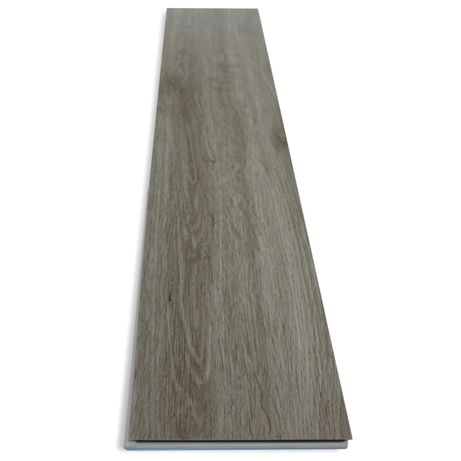 Plancher de vinyle DuraClic à encliquetage de 7,1 po x 4 pi couleur chêne gris mystique, 8/pqt