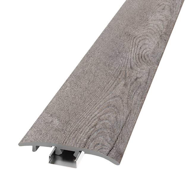 DuraClic 3-in-1 Transition Moulding in Antique Driftwood Pre-Finish - 1 3/4 x 1/4 x 96-in