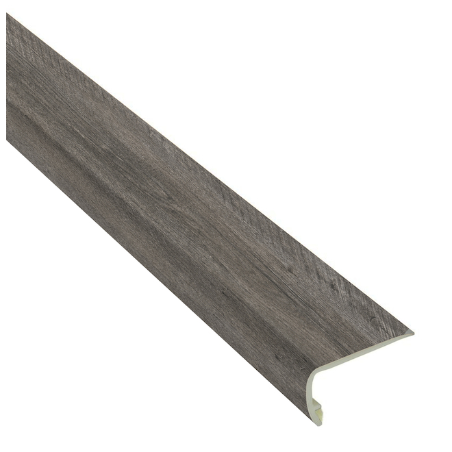 Mono Serra Trail Oak Stair Nose Moulding - 2.25-in x 96-in - Dark Grey