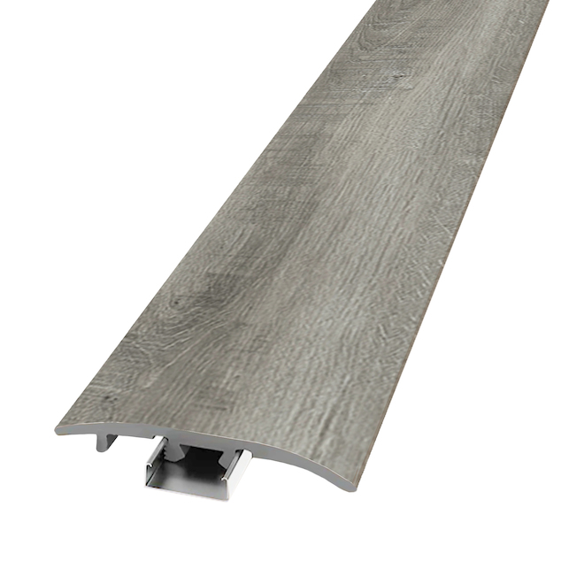 Quickstyle Transition Moulding - 3-in1 - 1.8-in x 96-in -Yukon Grey Oak