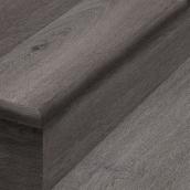 Durastair 12.25-in x 50-in Graphite Grey Oak Stairtreads and Riser vinyl covering kit
