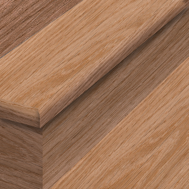 Durastair 12.25-in x 50-in Honey Brown Oak Stairtreads and Riser