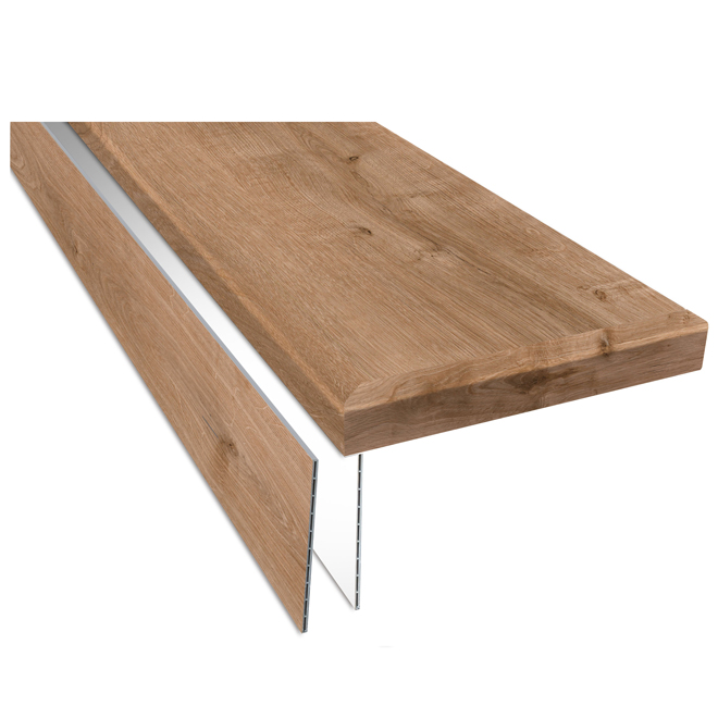 Durastair 12.25-in x 50-in Honey Brown Oak Stairtreads and Riser