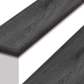 Durastair 12.25-in x 50-in Dark Grey Oak Stairtreads and Riser