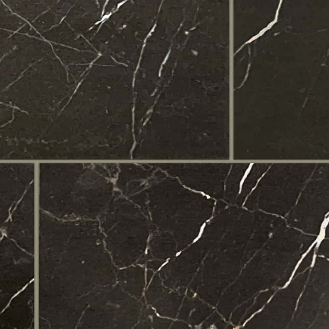 DuraWall 16-Pack Black Marquina 4.33 x 8.67-in Vinyl Glue-Up Tiles