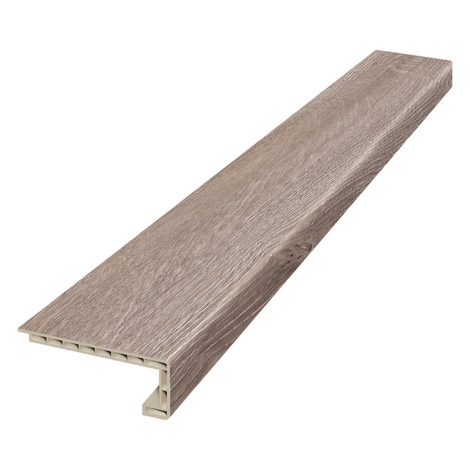 DURASTAIR Landing Vinyle 4.5 W x 48-in L Riverstone Oak Stair Nosing ...