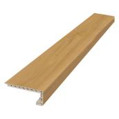 Nez de marche de palier DURASTAIR en vinyle 4,5 l. x 48 po L. en chêne naturel