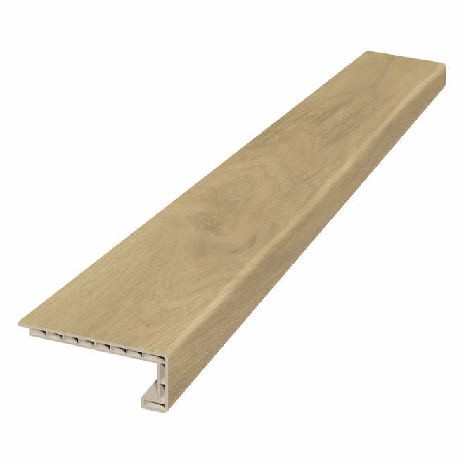 DURASTAIR Landing Vinyle 4.5 W x 48-in L Cream White Oak Stair Nosing