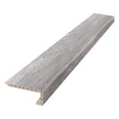 Nez de marche de palier DURASTAIR en vinyle 4,5 l. x 48 po L. en chêne gris arctique