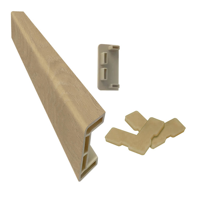 DURASTAIR Spare Side Vinyle 1,7 W x 15-in L Cream White Oak Stair Nosing